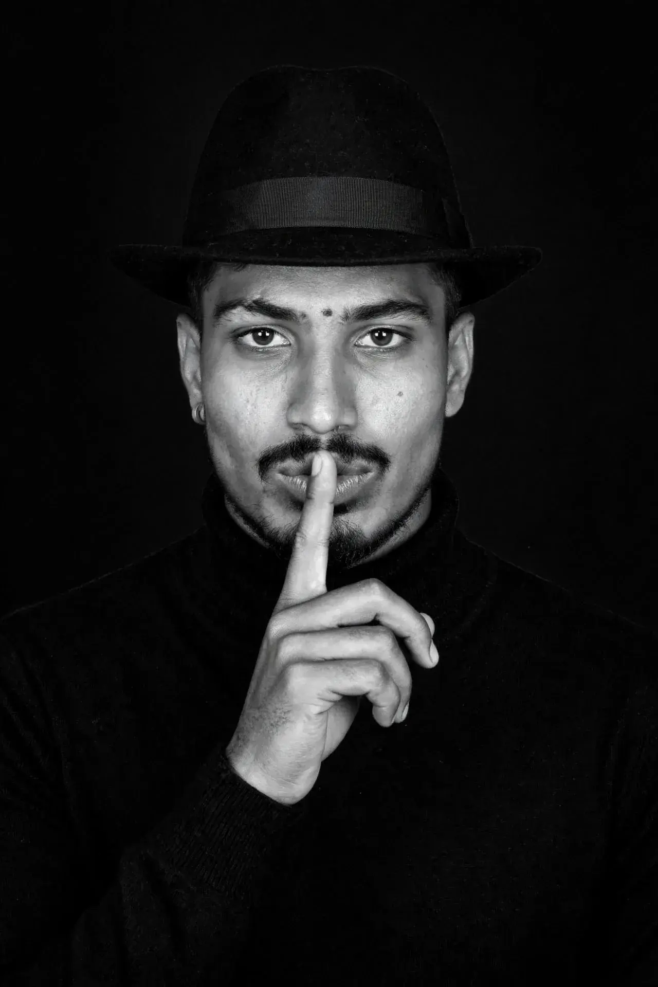 Here Is Your Black & White Fine Art Portrait — Face Preserved Exactly, Only Style/Pose