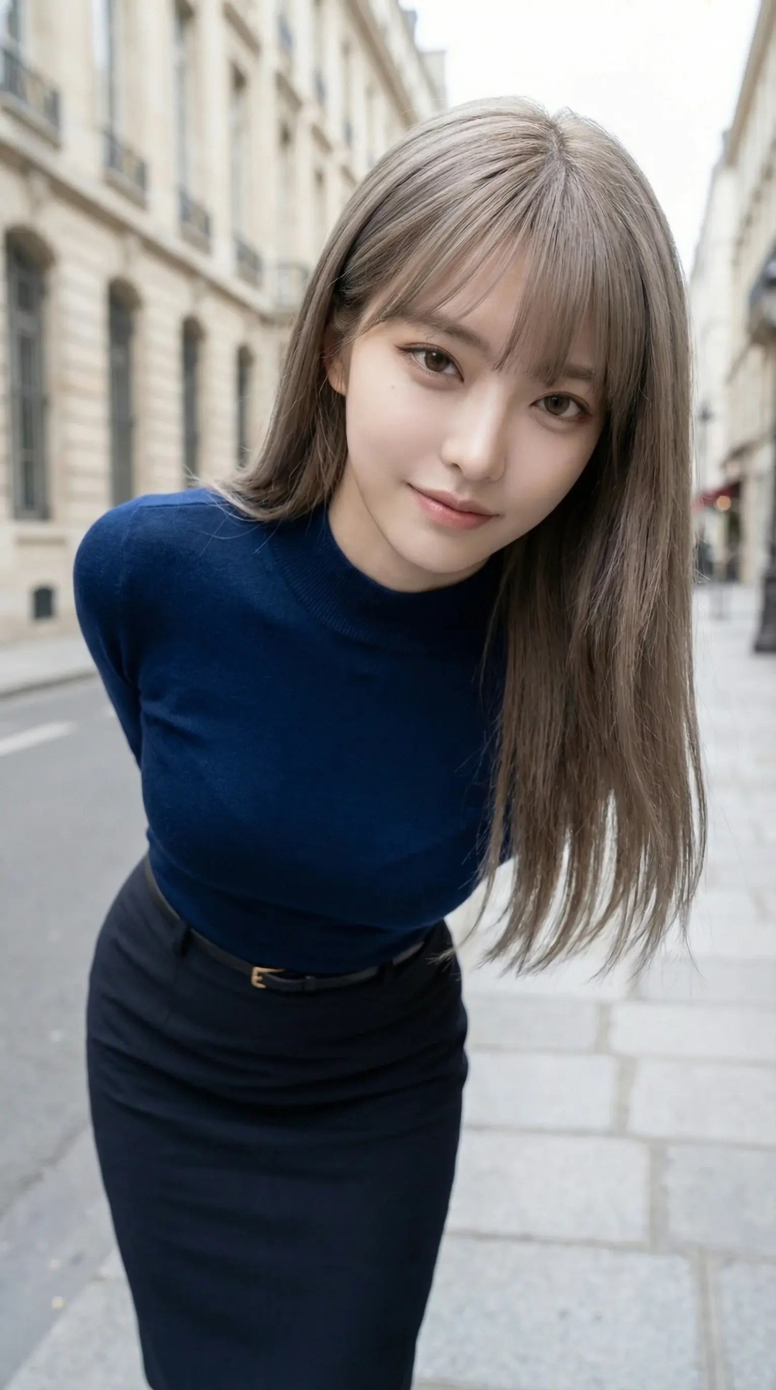 High-Angle Chic Influencer Portrait
