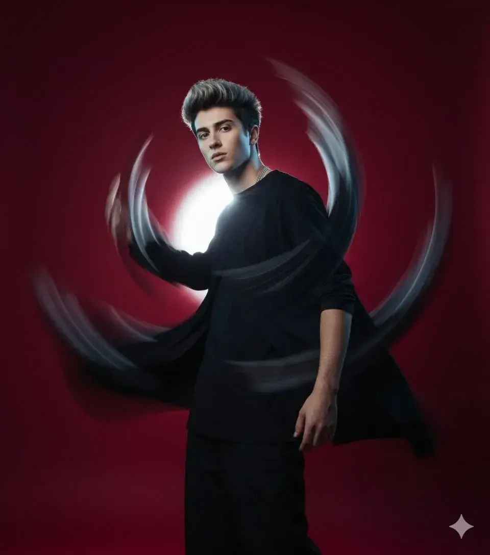 High-Fashion Motion Blur Portrait