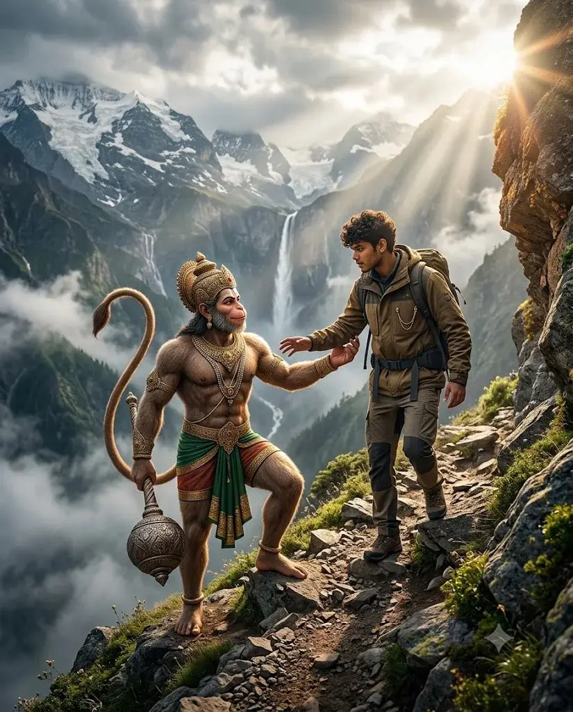 Himalaya Mein Hanuman Ke Saath