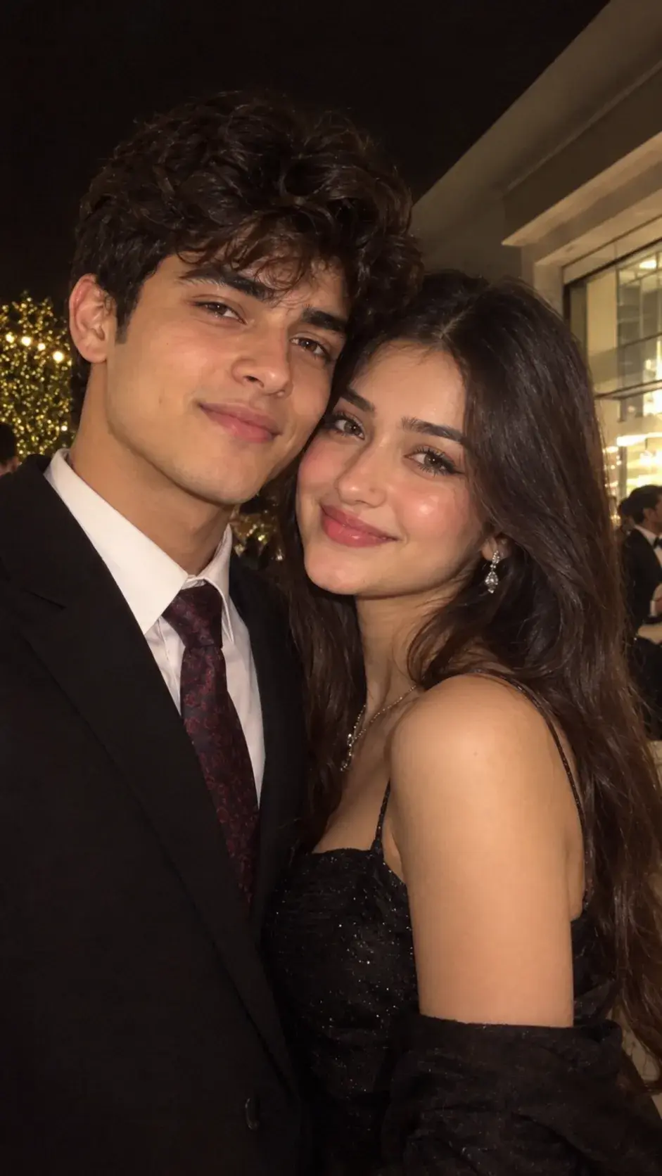 Indian Couple Elegant Night Selfie ✨ | Romantic Couple Goals