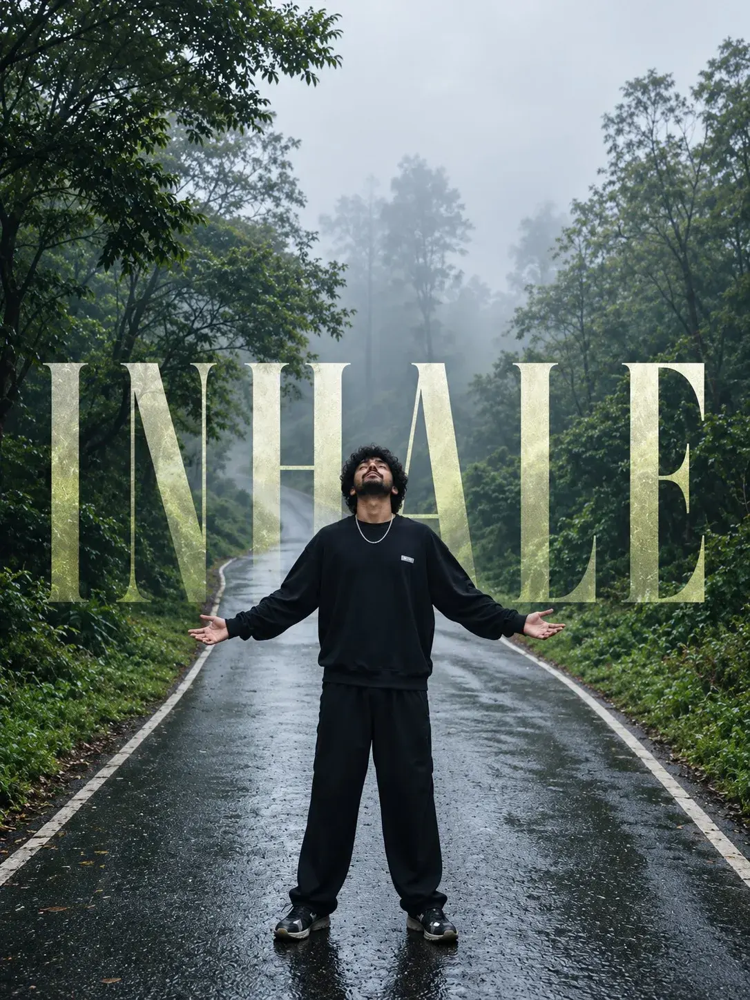 Indian Man Standing Alone.