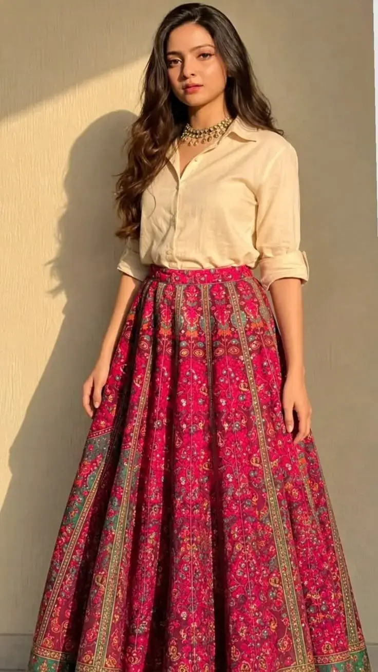 Indo-Western Ethnic Fashion Portrait