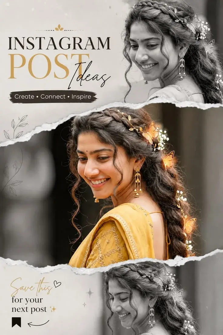 Instagram Post Ideas | Beautiful Traditional Indian Bridal Portrait ✨🌸