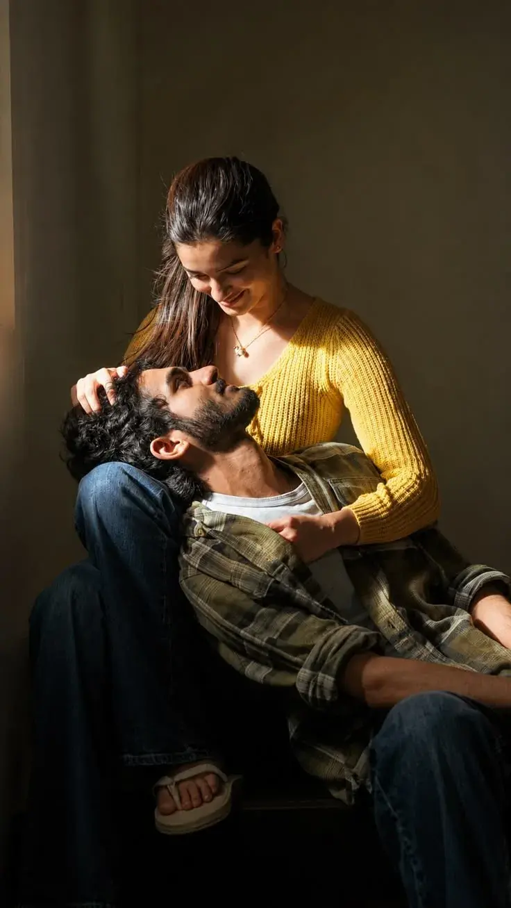 Intimate Sunlight Portrait Of Ranbir Kapoor And Alia Bhatt