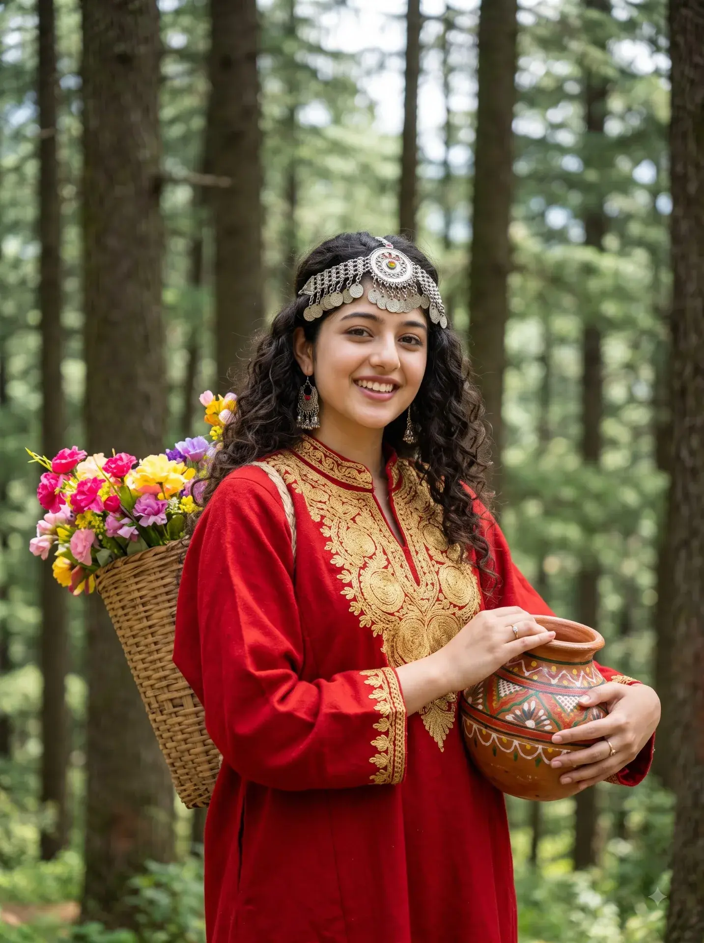 Kashmiri Pheran Image Prompt