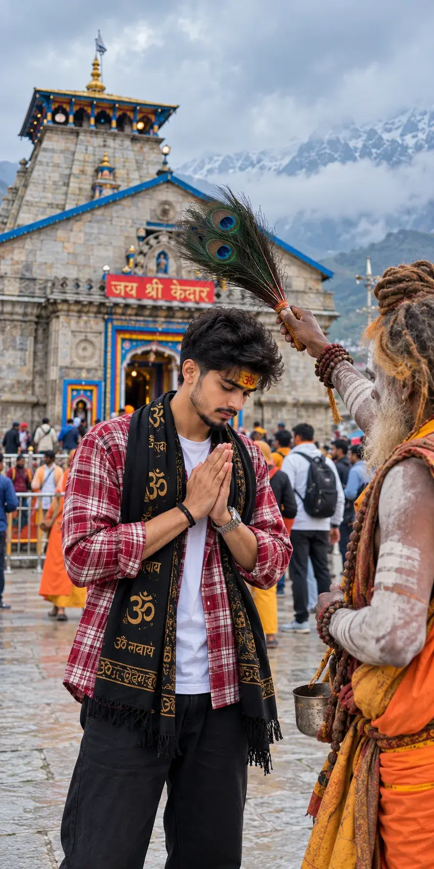 Kedarnath Temple Darshan 🕉️ | Spiritual Boy Aesthetic Photography