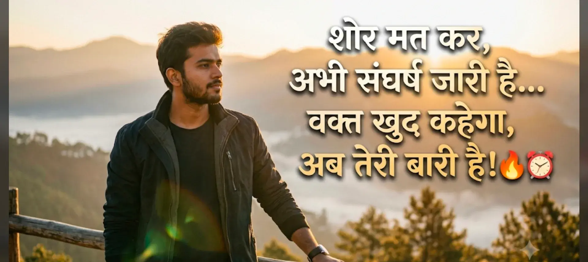 🔥💯⏰ Keephustling Silenceispower Aapkawaqtaayega Motivationalthought Dailydrive Consistentperformance Morningvib