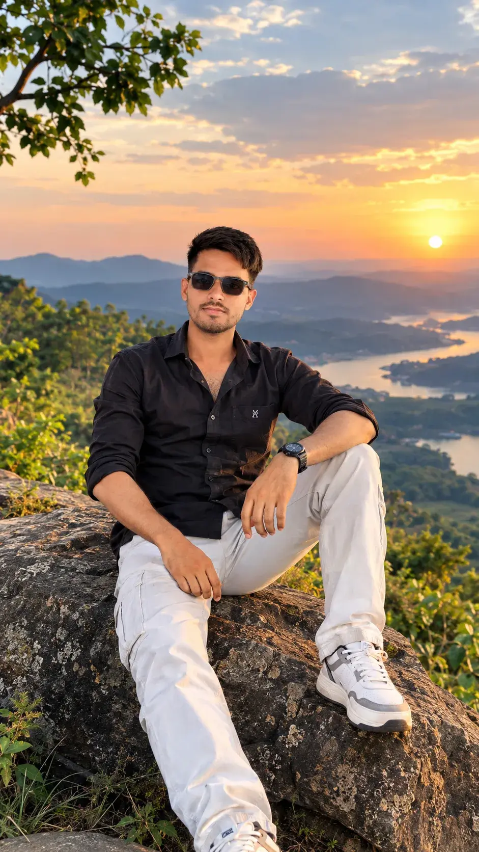 🔥 Killer Attitude 😎 | Mountain View Sunset 🌄 | Cinematic 4K Portrait ❤️‍🔥