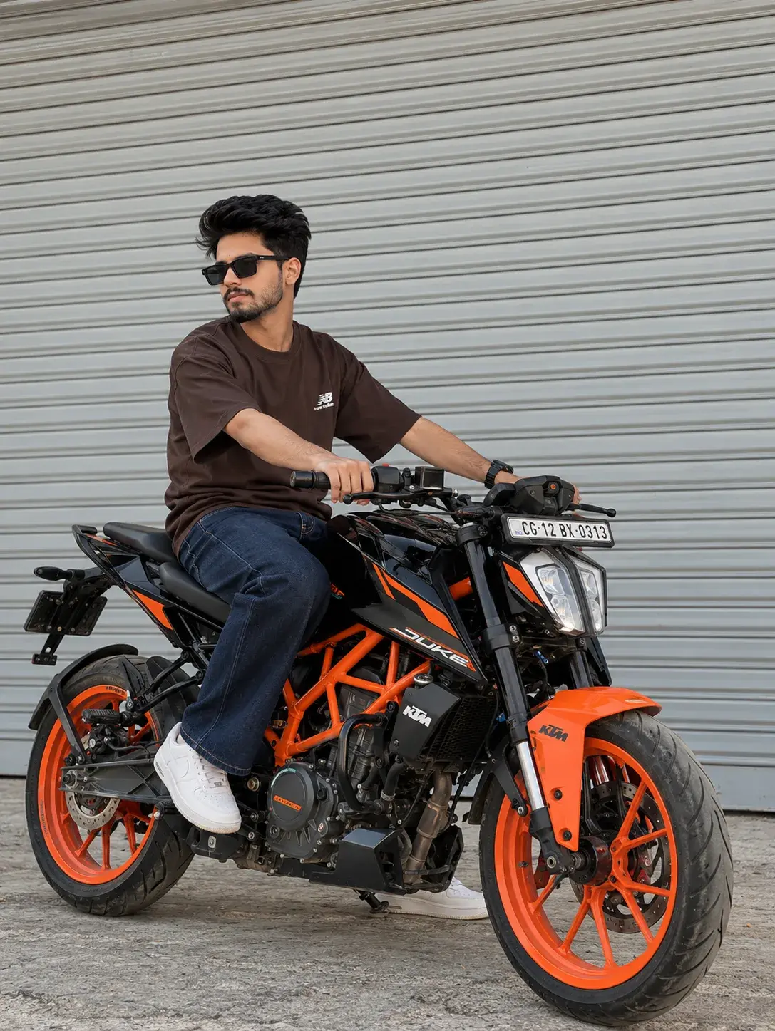 Ktm Duke Photoshoot | Stylish Men’s Bike Pose & Streetwear Look