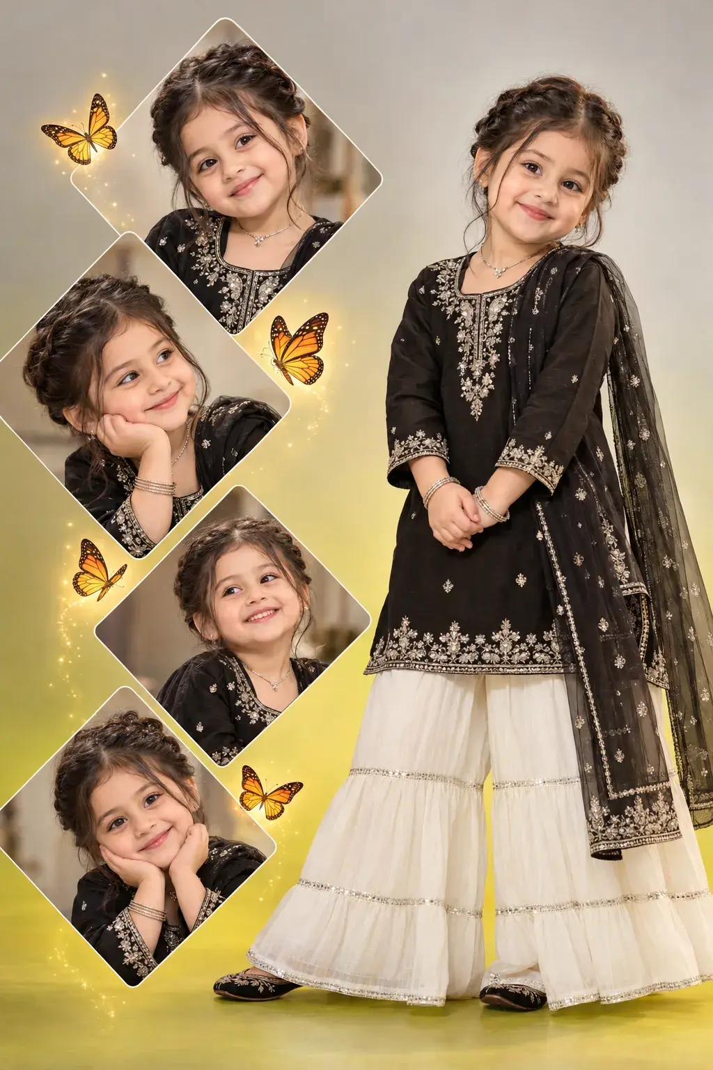 Little Princess In Black & Silver ✨🦋