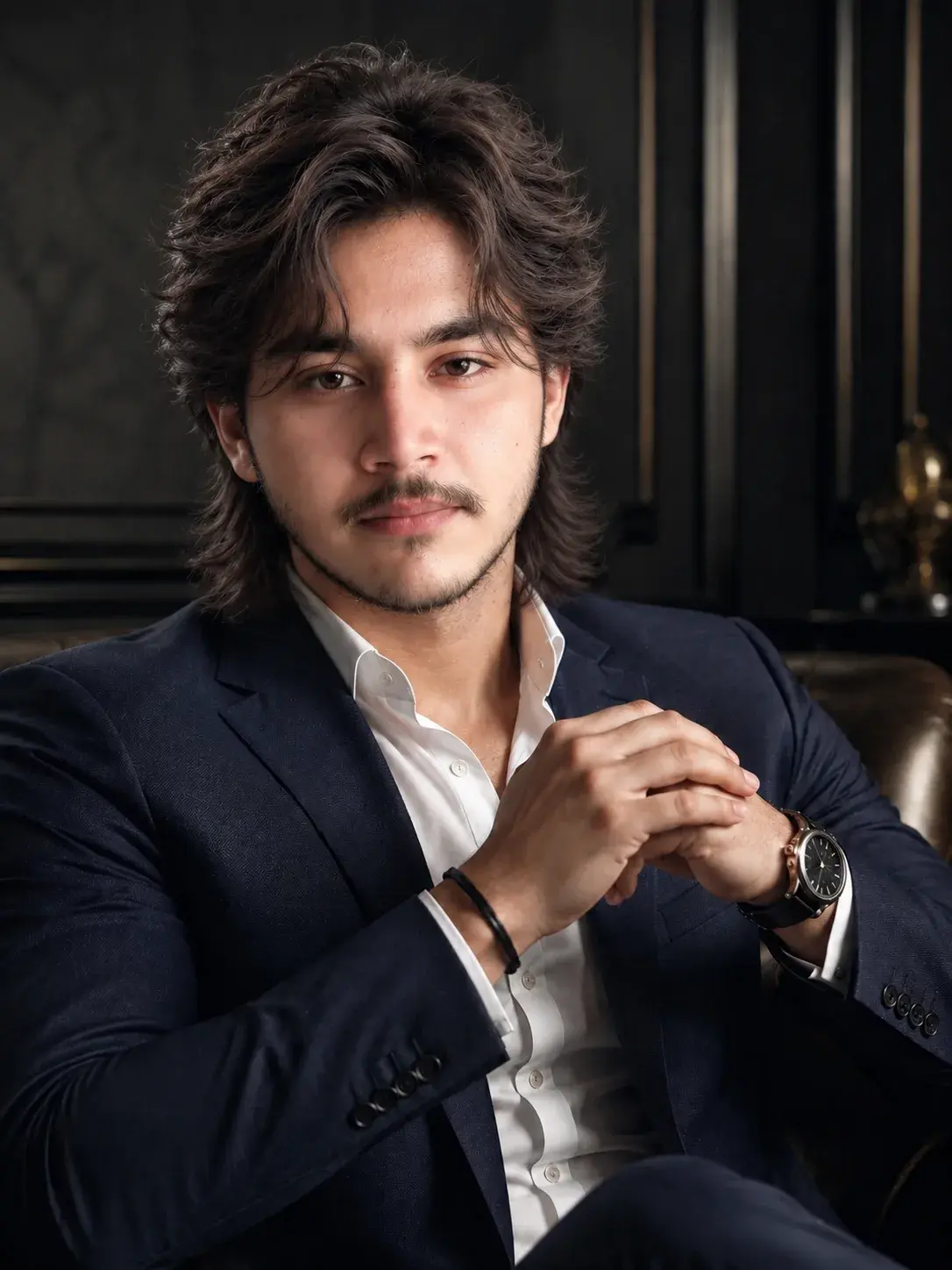 Luxury Gentleman Wolf Cut Portrait