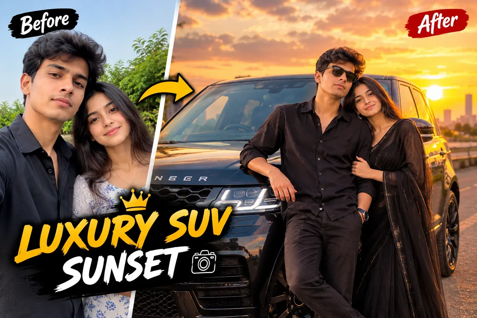 Luxury Suv Sunset 📸 | Cinematic Car Pose