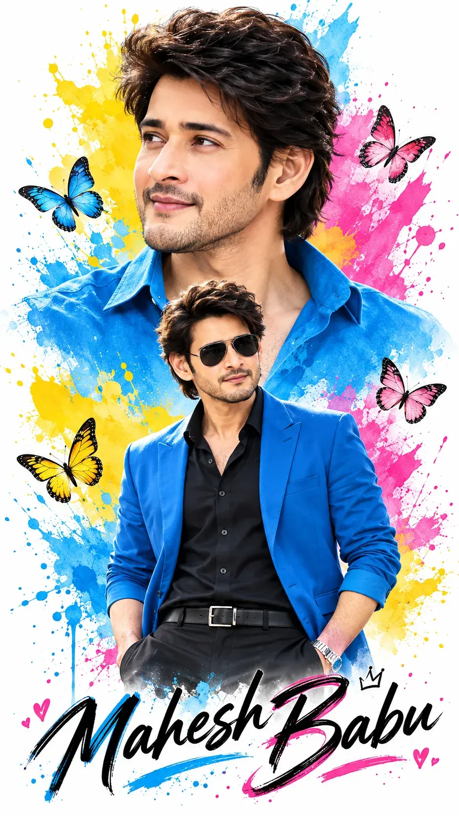 Mahesh Babu 🔥 | Stylish Fan Poster Edit 💙✨