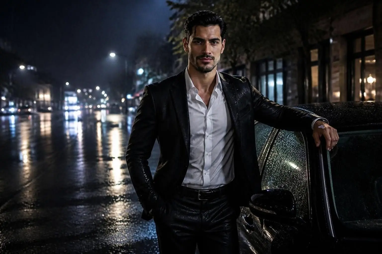 Man In Rain