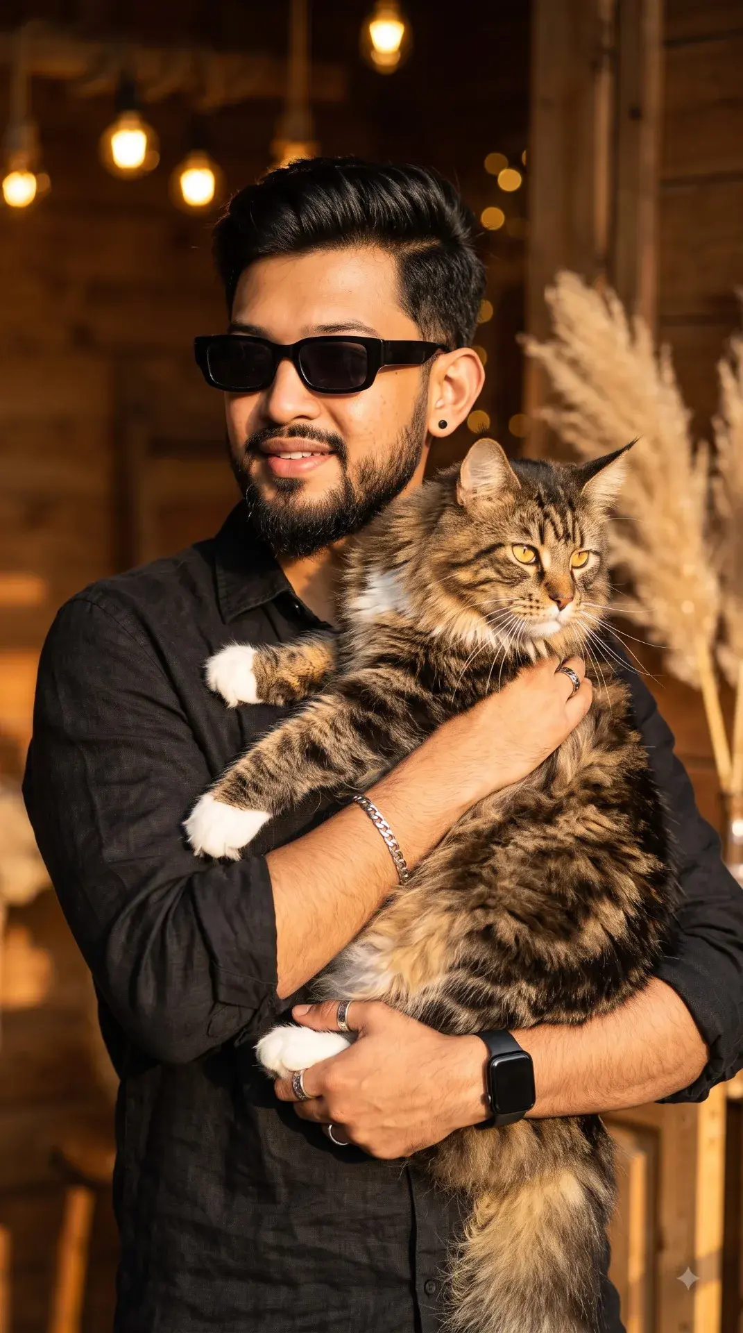Man With Cat