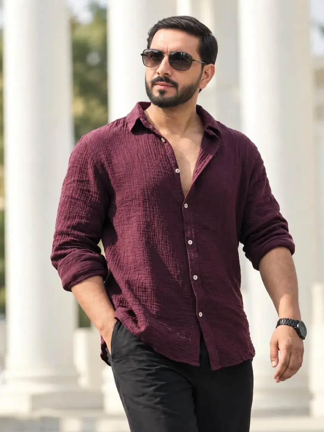 “Maroon Elegance” 🕶️🔥