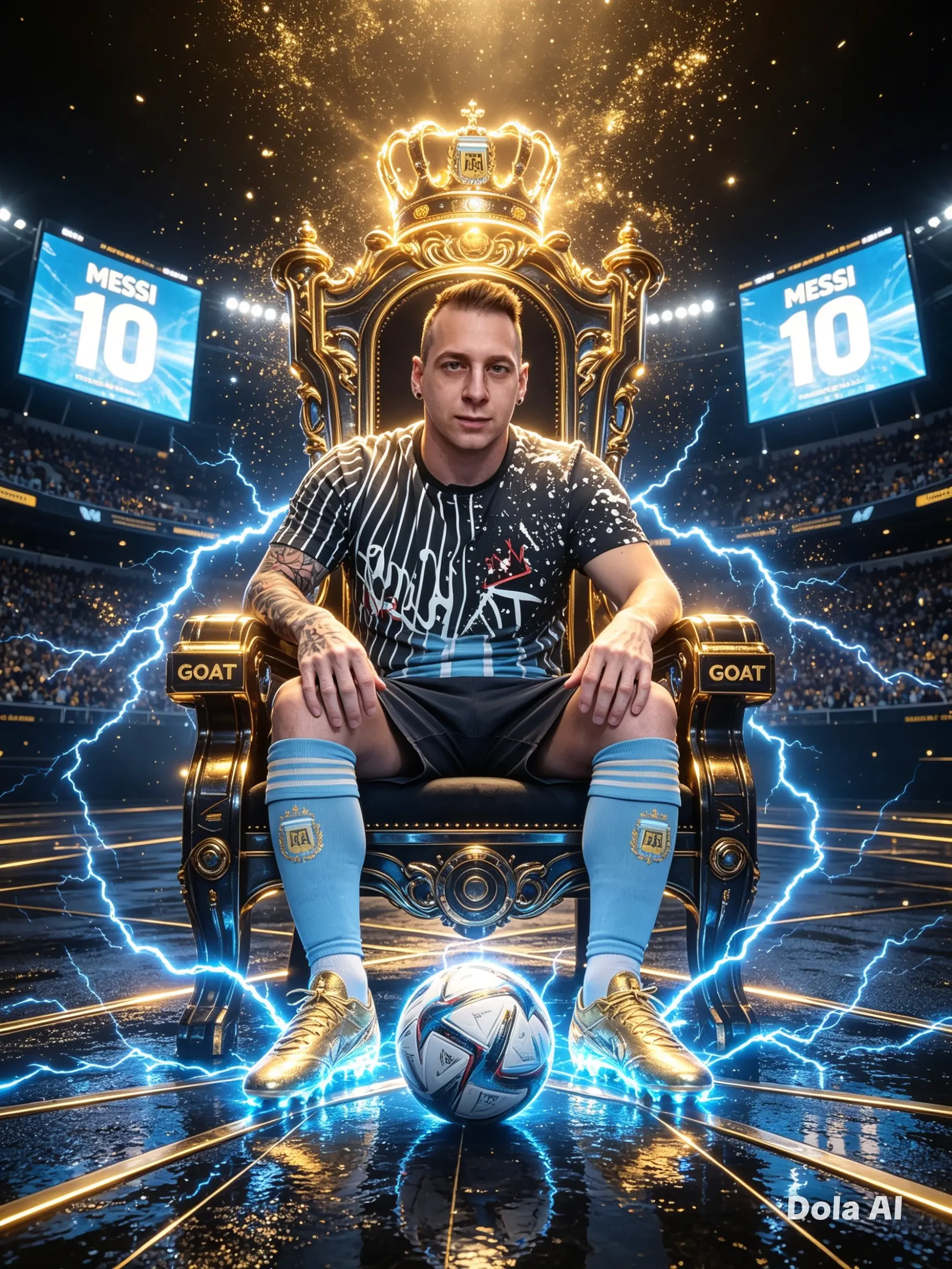 Messi On The Throne