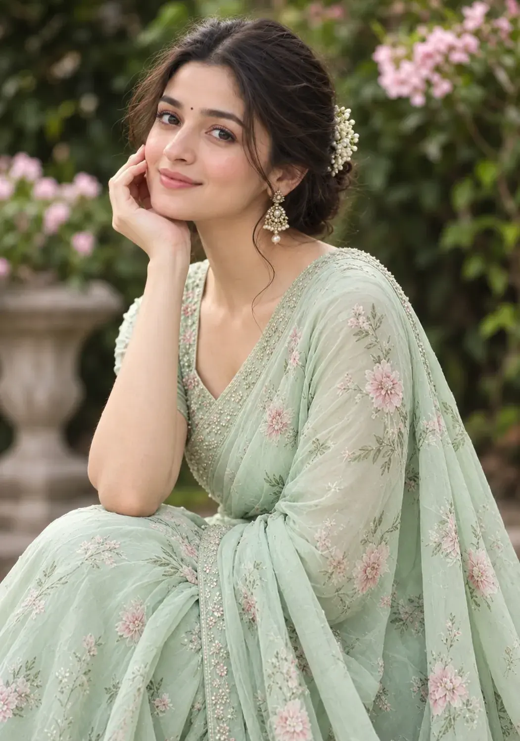 Mint Blossom – Alia-Inspired Garden Elegance ✨
