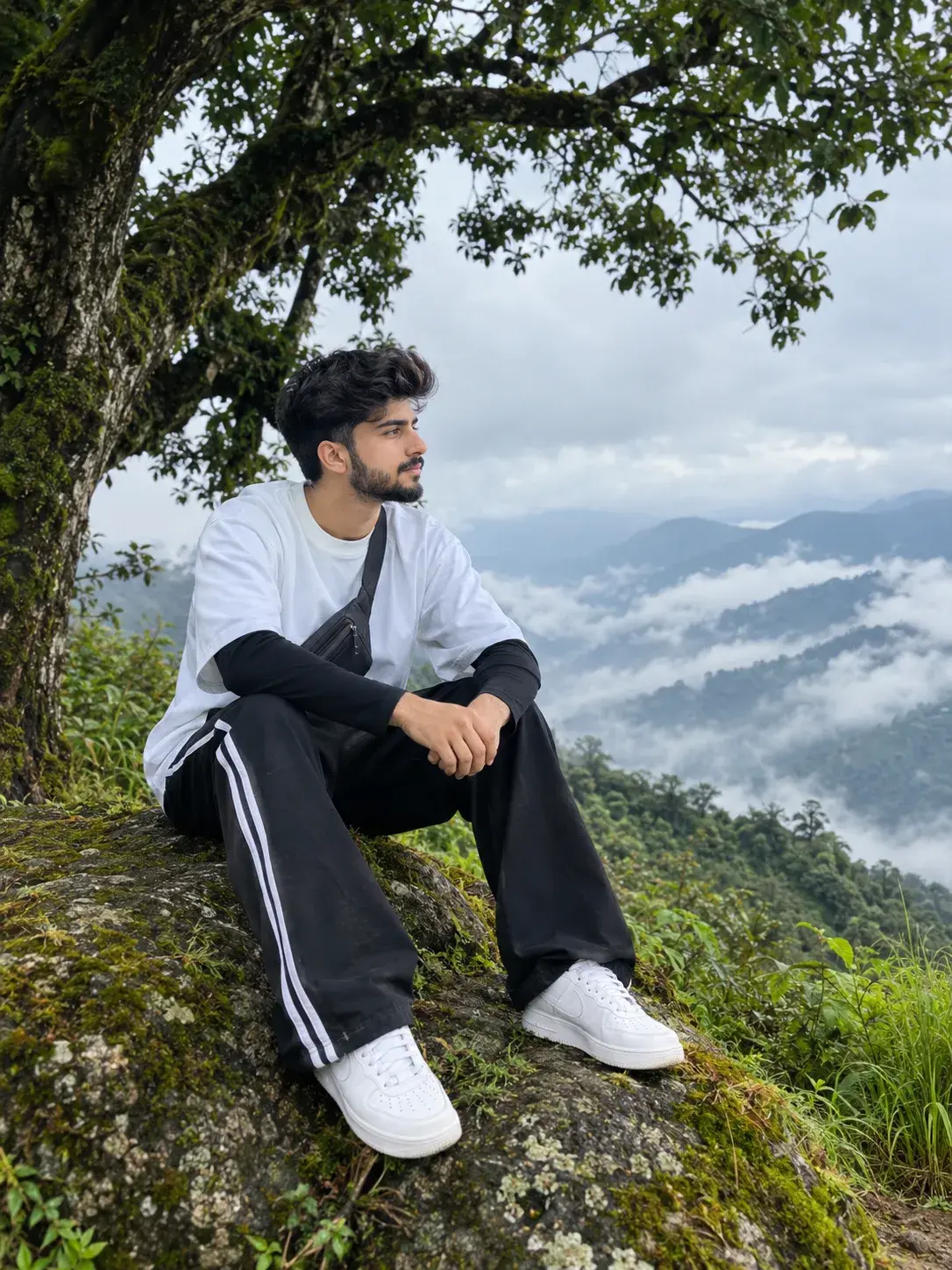 Misty Himalayan Monsoon Luxury Travel Portrait