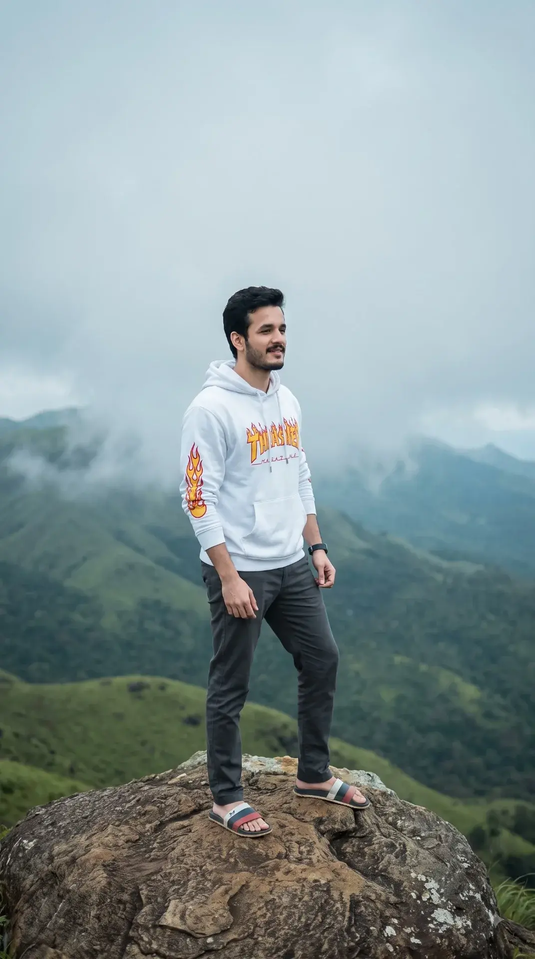🏔️✨ Misty Mountain Instagram Travel Portrait AI Prompt 📸