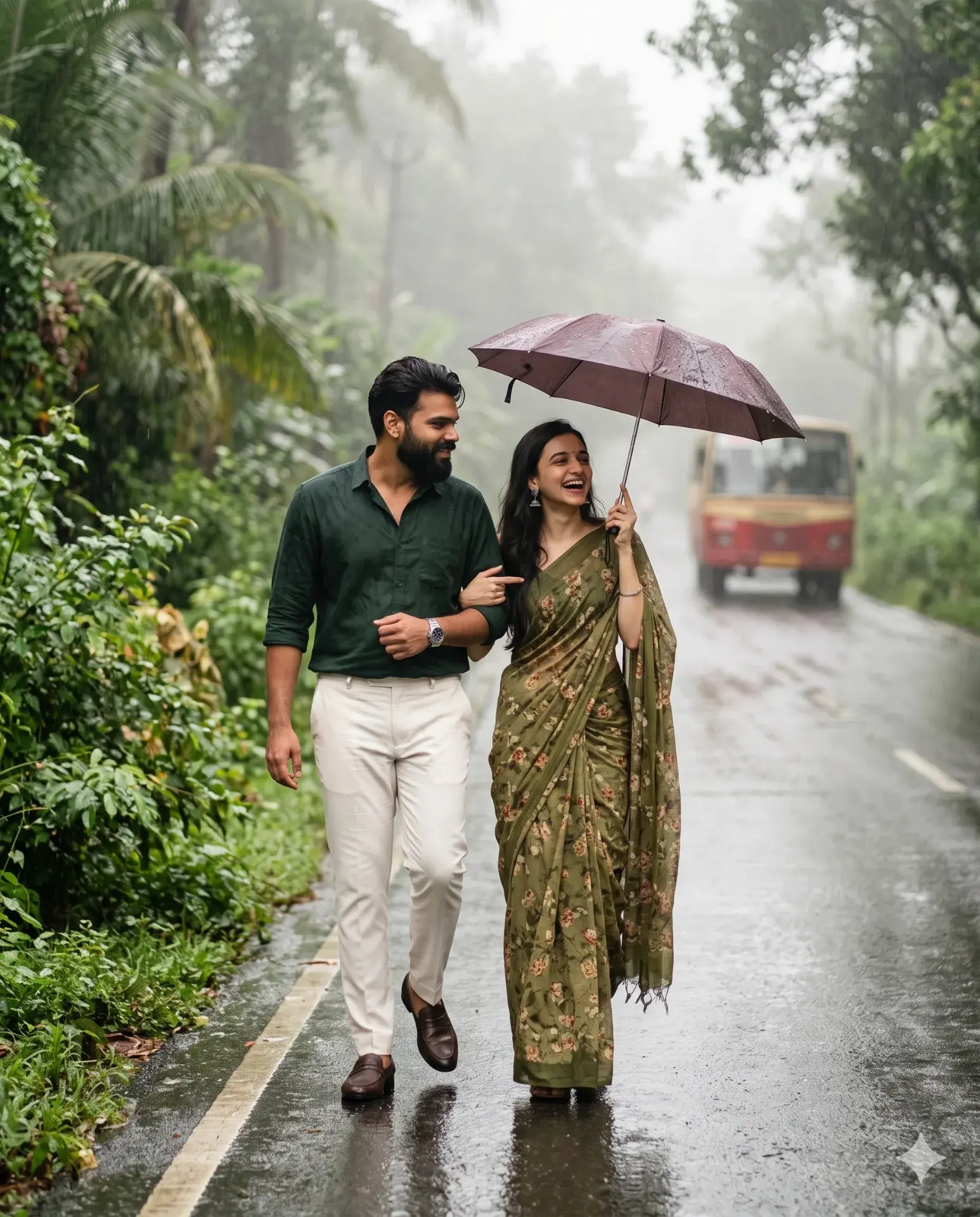 Monsoon Mist: Countryside Stroll