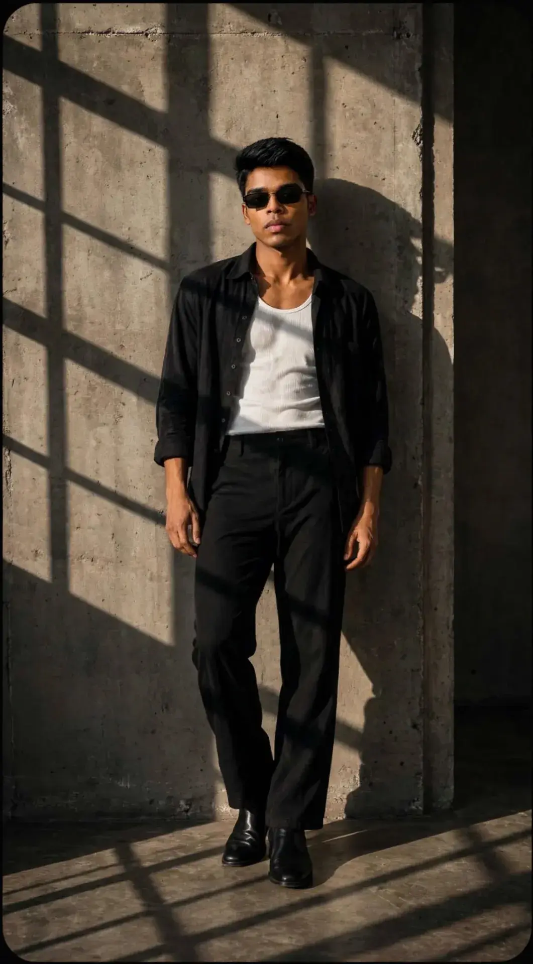 Moody Cinematic Male Portrait In Sunlight