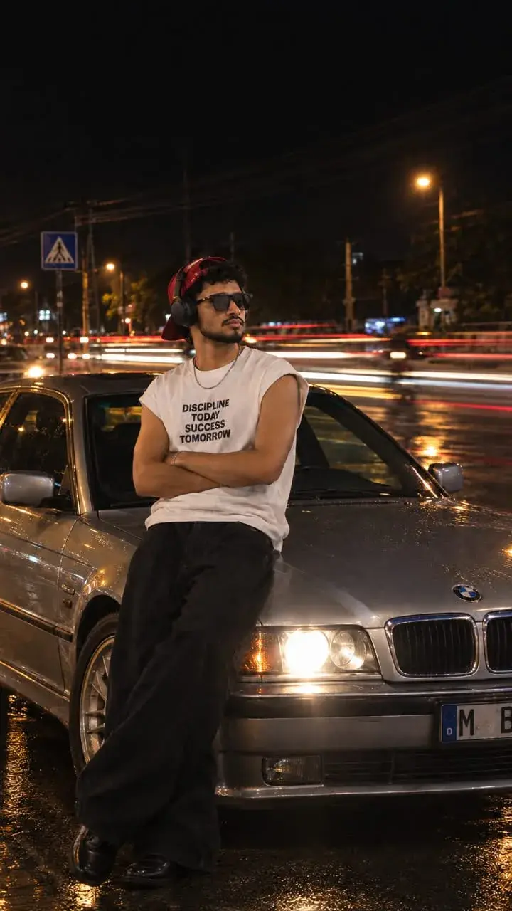 Moody Night Street Photography With BMW E36