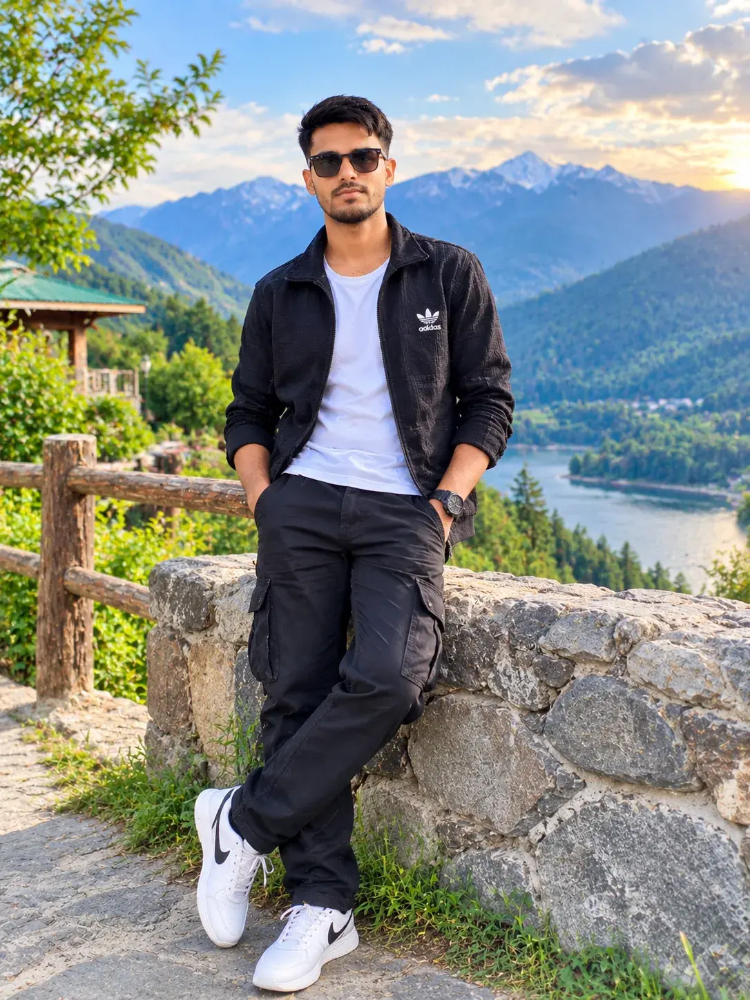 Mountain King 👑🏔️ | Black Outfit & Luxury Travel Vibes 😎🔥