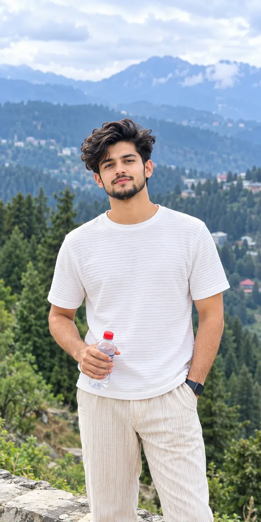 Mountain View Aesthetic Portrait | AI Photo Editing Trend 2026