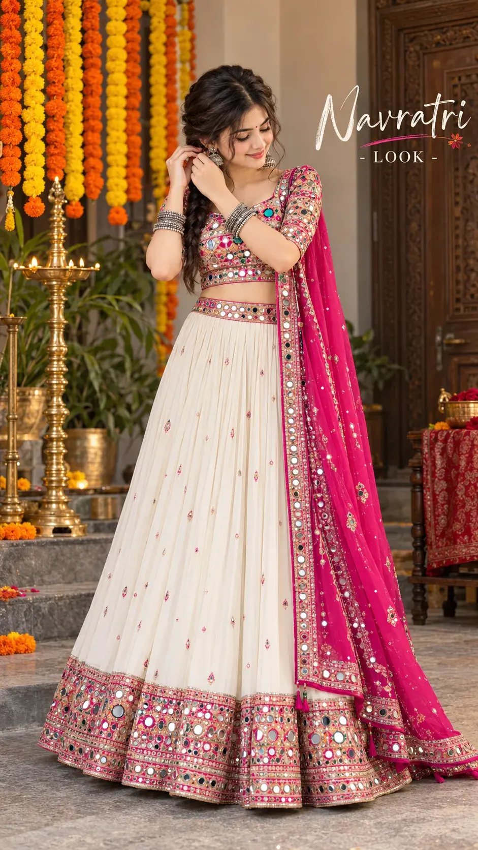 Navratri Look 2026 ✨ | Elegant Traditional Lehenga & Festive Fashion 💖