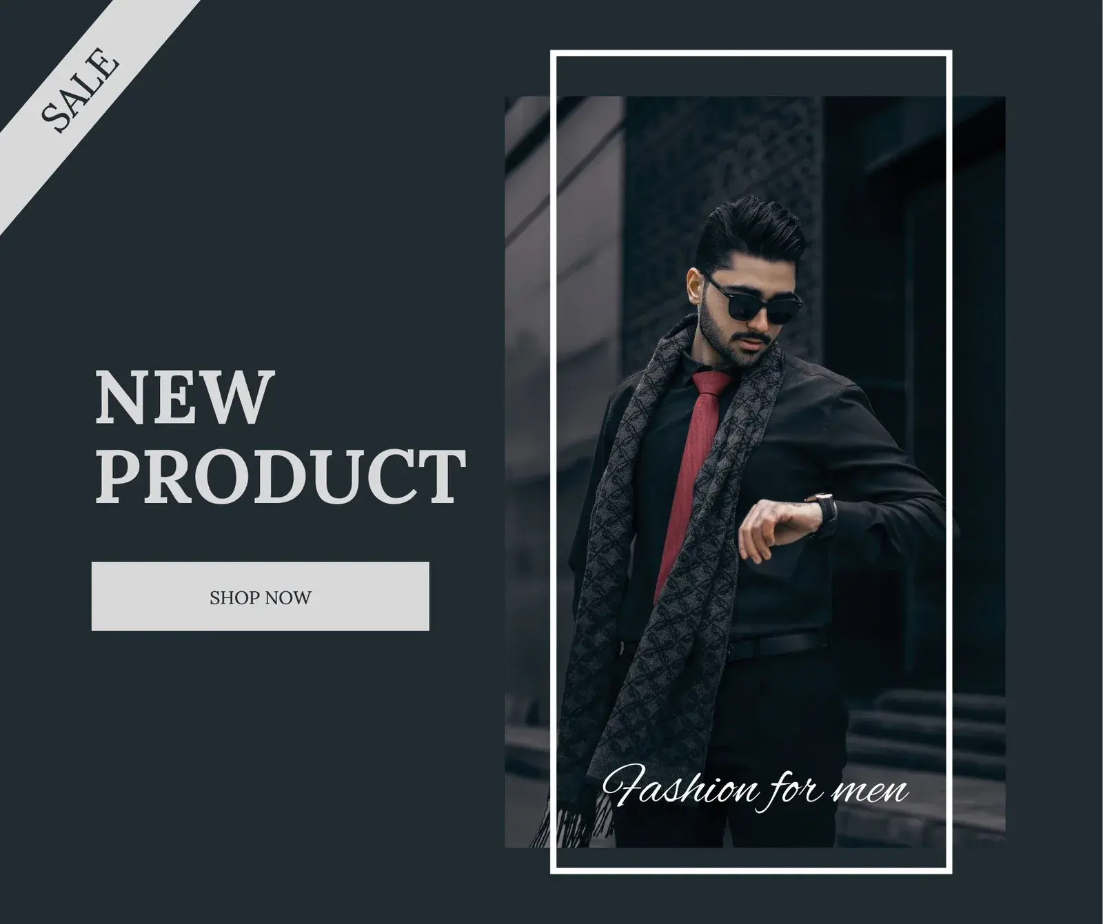 New Product — Elegant Men's Fashion Sale Poster