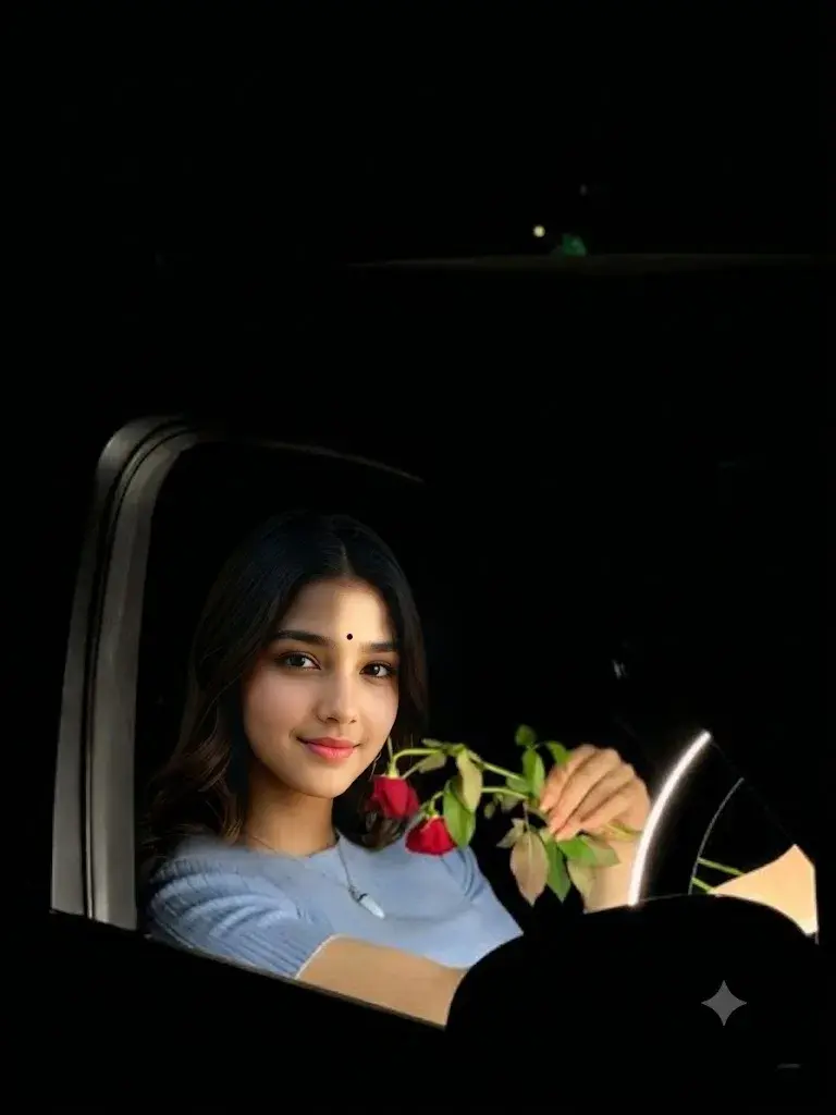 Night Rose Portrait