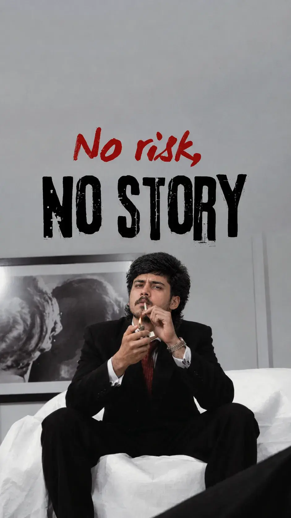 No Risk, No Story — Cinematic Noir Portrait