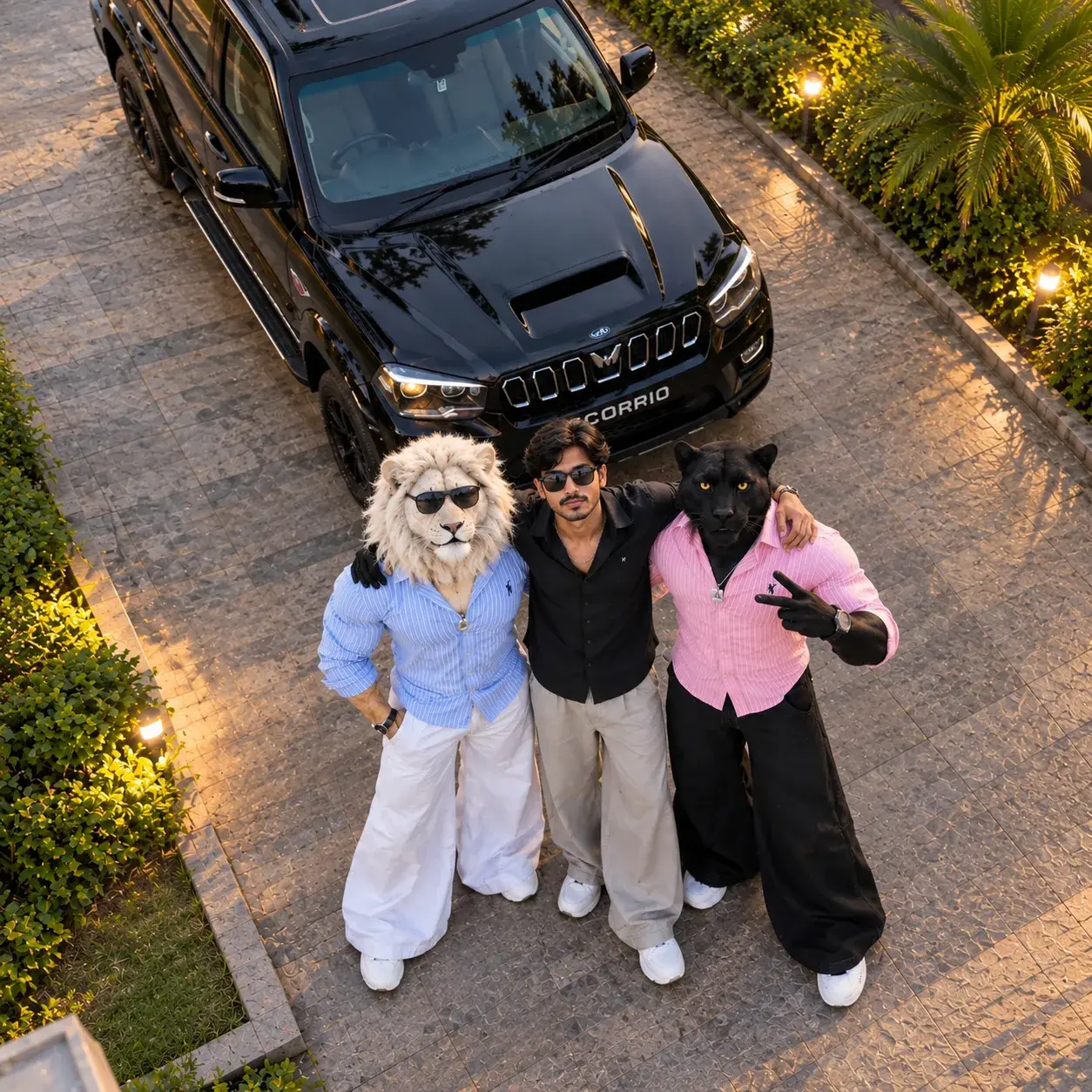 One King 👑 Two Beasts 🦁🐆 Black Scorpio Swag 🖤🔥
