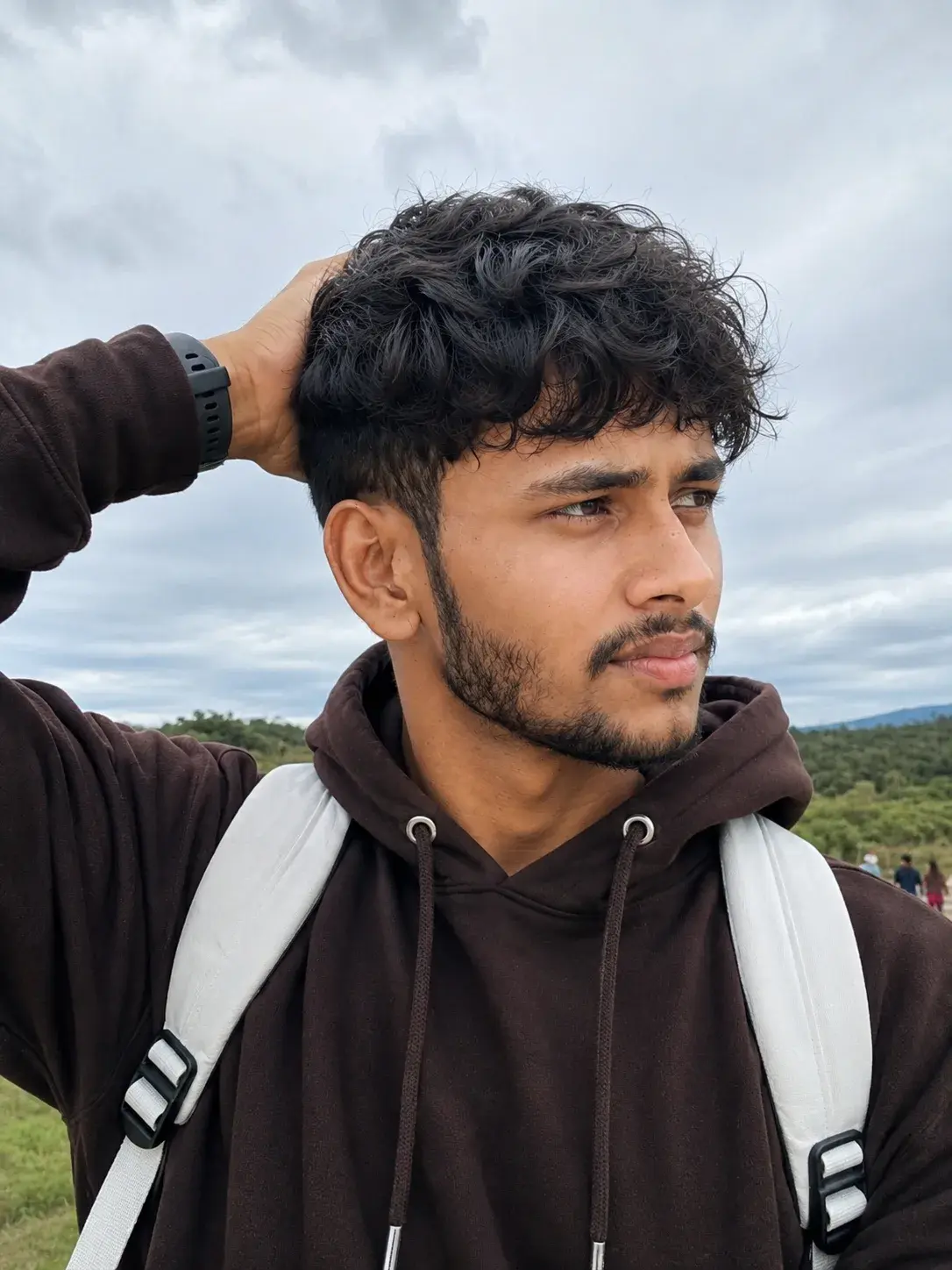 Overcast Hillside Portrait