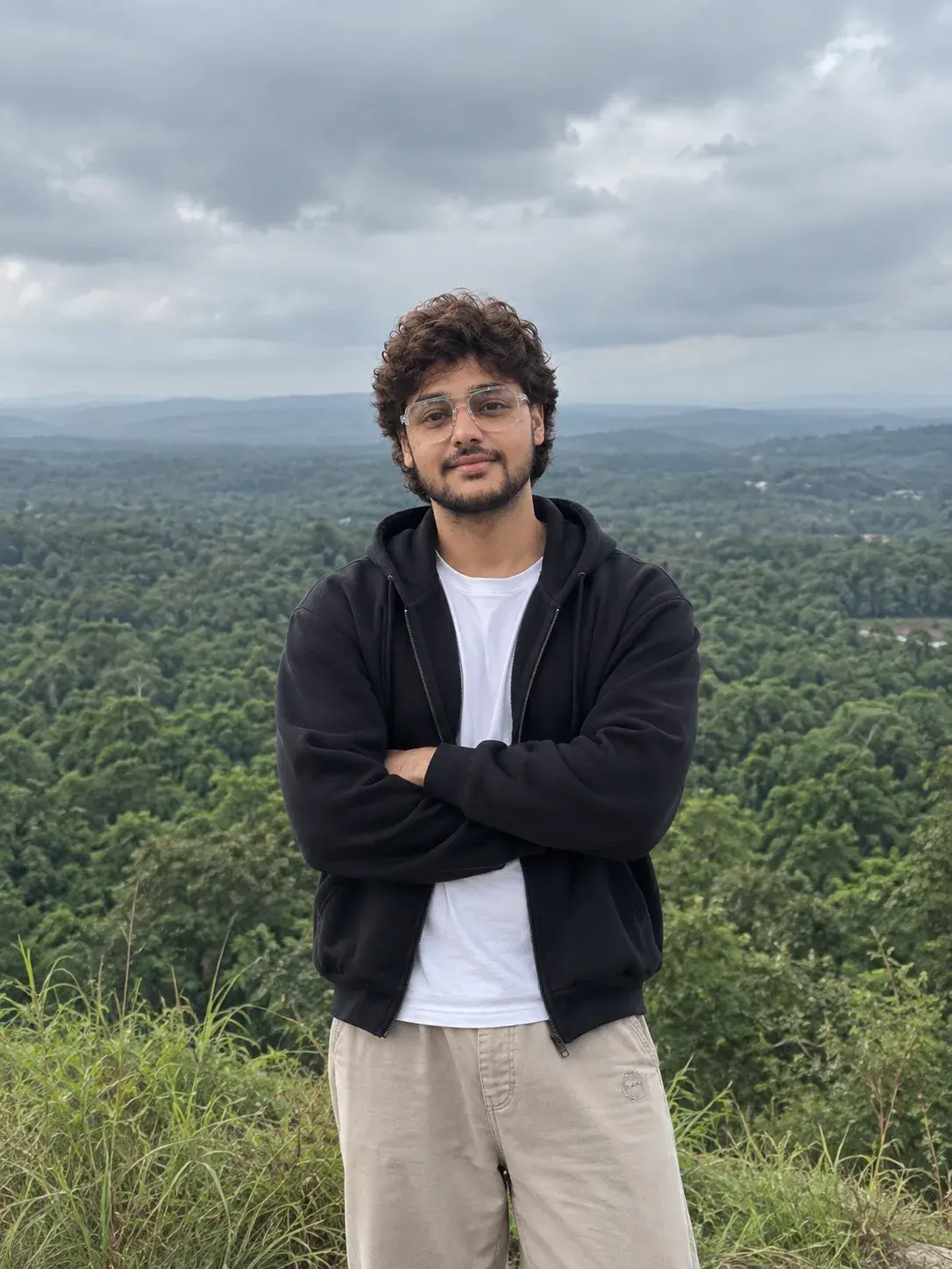 Overcast Hillside Portrait.