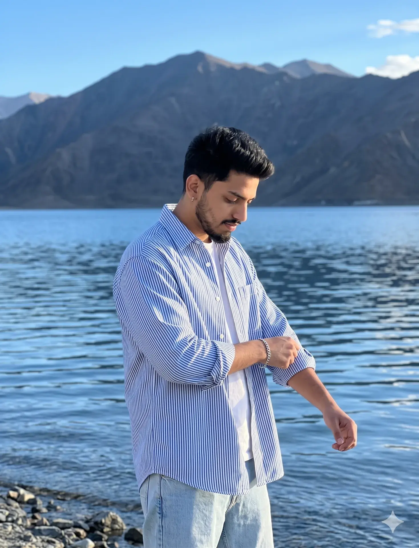 Pangong Tso Ladakh Photoshoot | Aesthetic Himalayan Travel Portrait