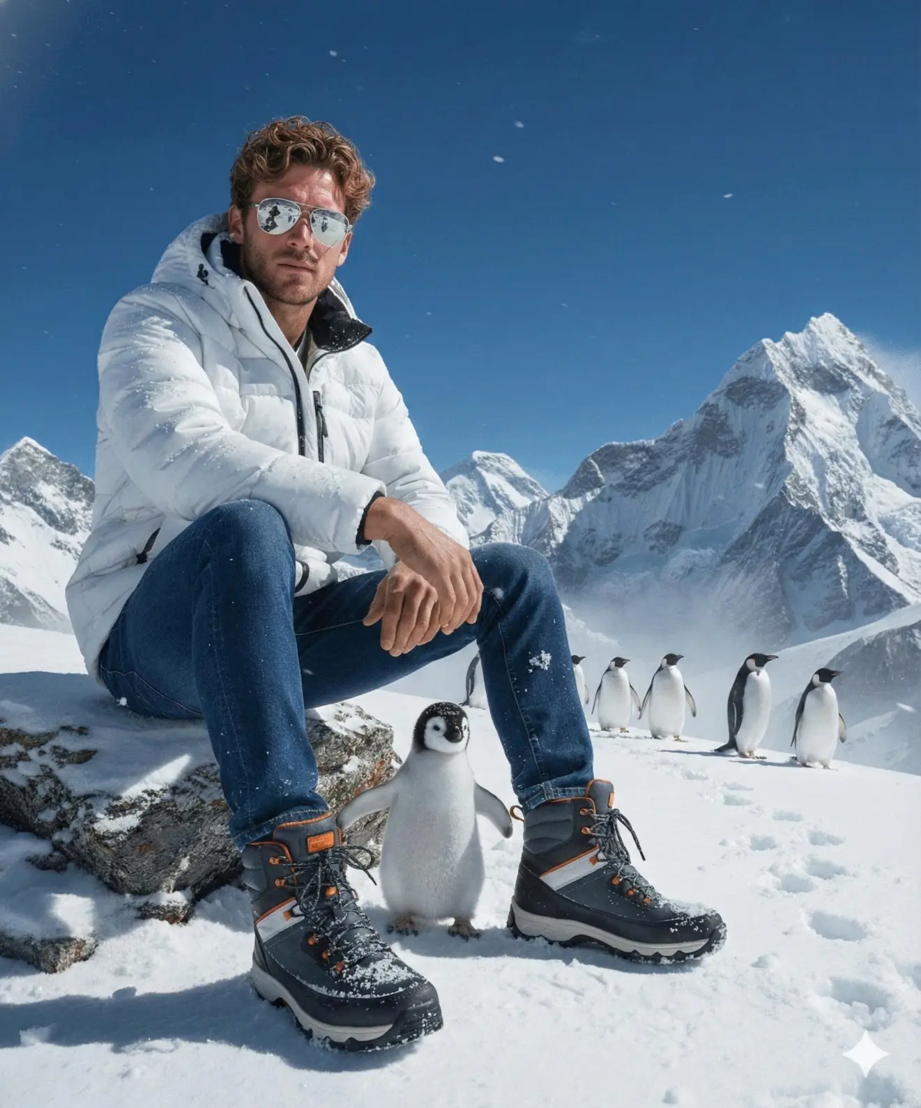 Penguins On The Peak