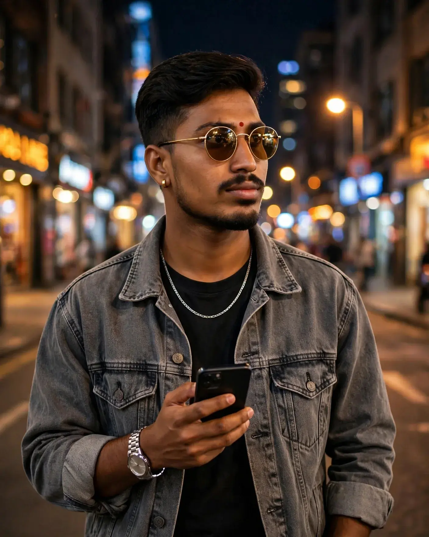 Perfect! This Time With Your Exact Face — 4:5 Cinematic Night Portrait