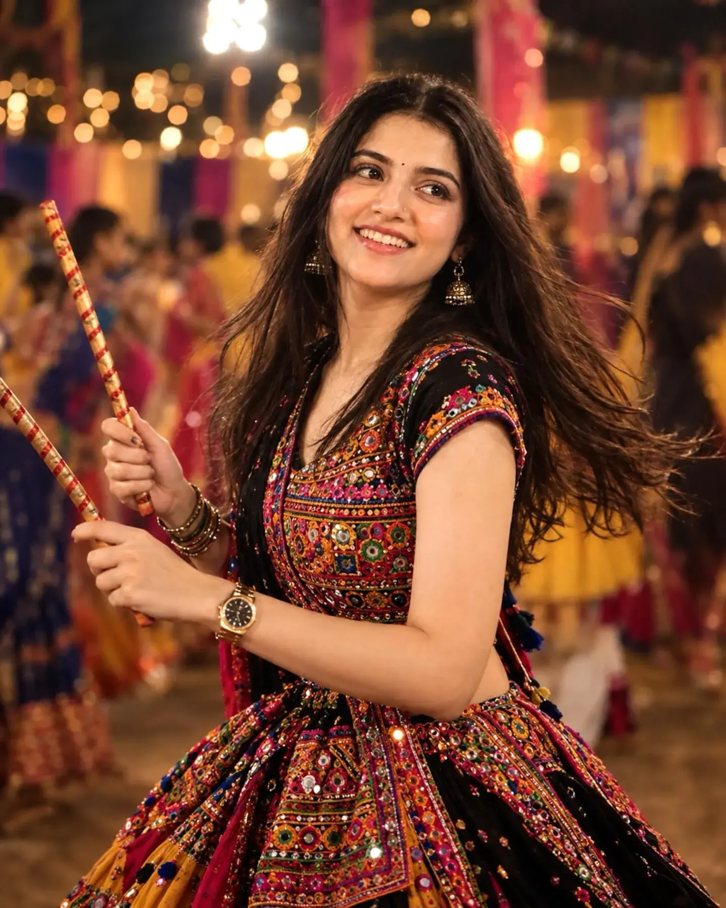 Photorealistic Gujarati Garba Portrait