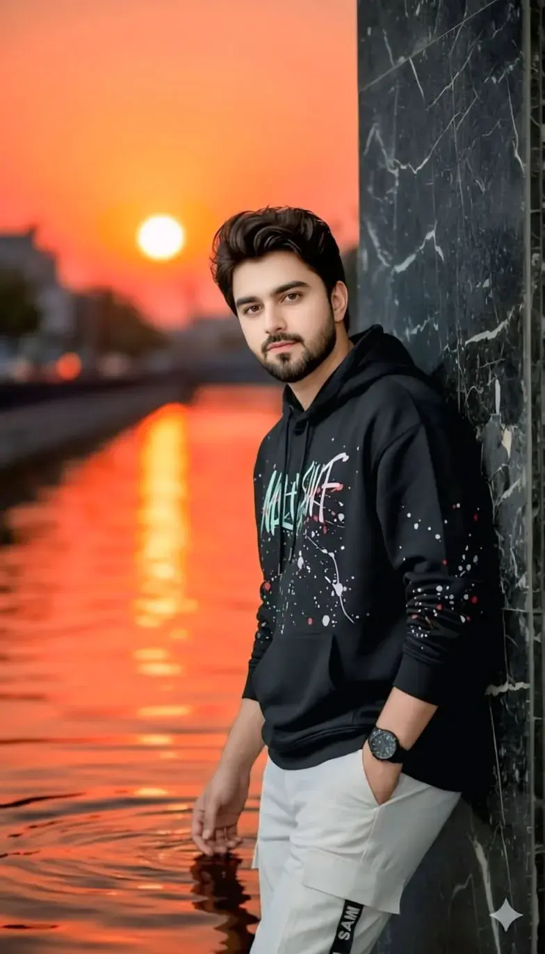 Photorealistic Portrait Of A Young Handsome Man