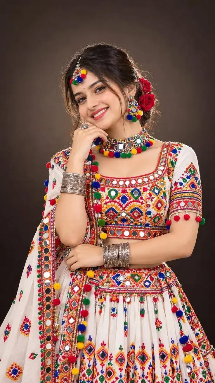 Photorealistic Studio Portrait Of A Smiling Young Woman