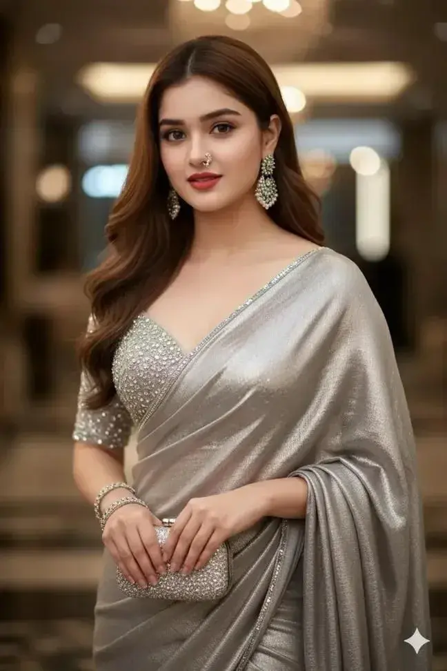 Photorealistic Three-Quarter Portrait Of A Poised South Asian Woman