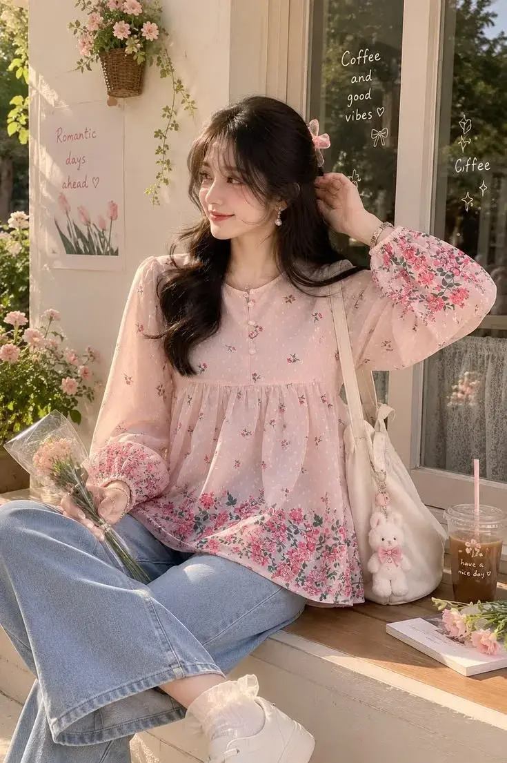 🌸 “Pink Vibes Aur Cute Sa Look 💕”