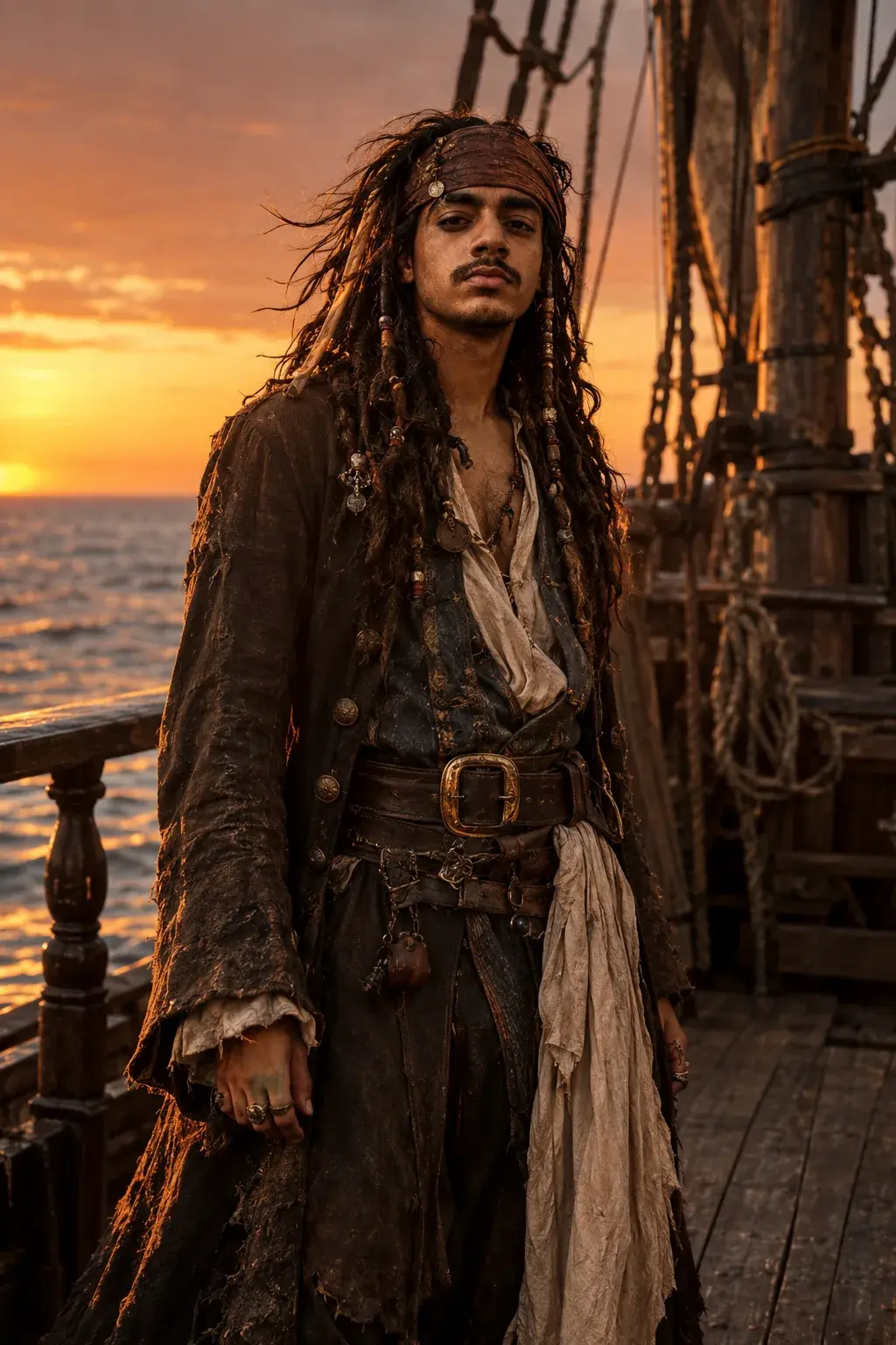 Pirate At Sunset — Cinematic Sea Adventure