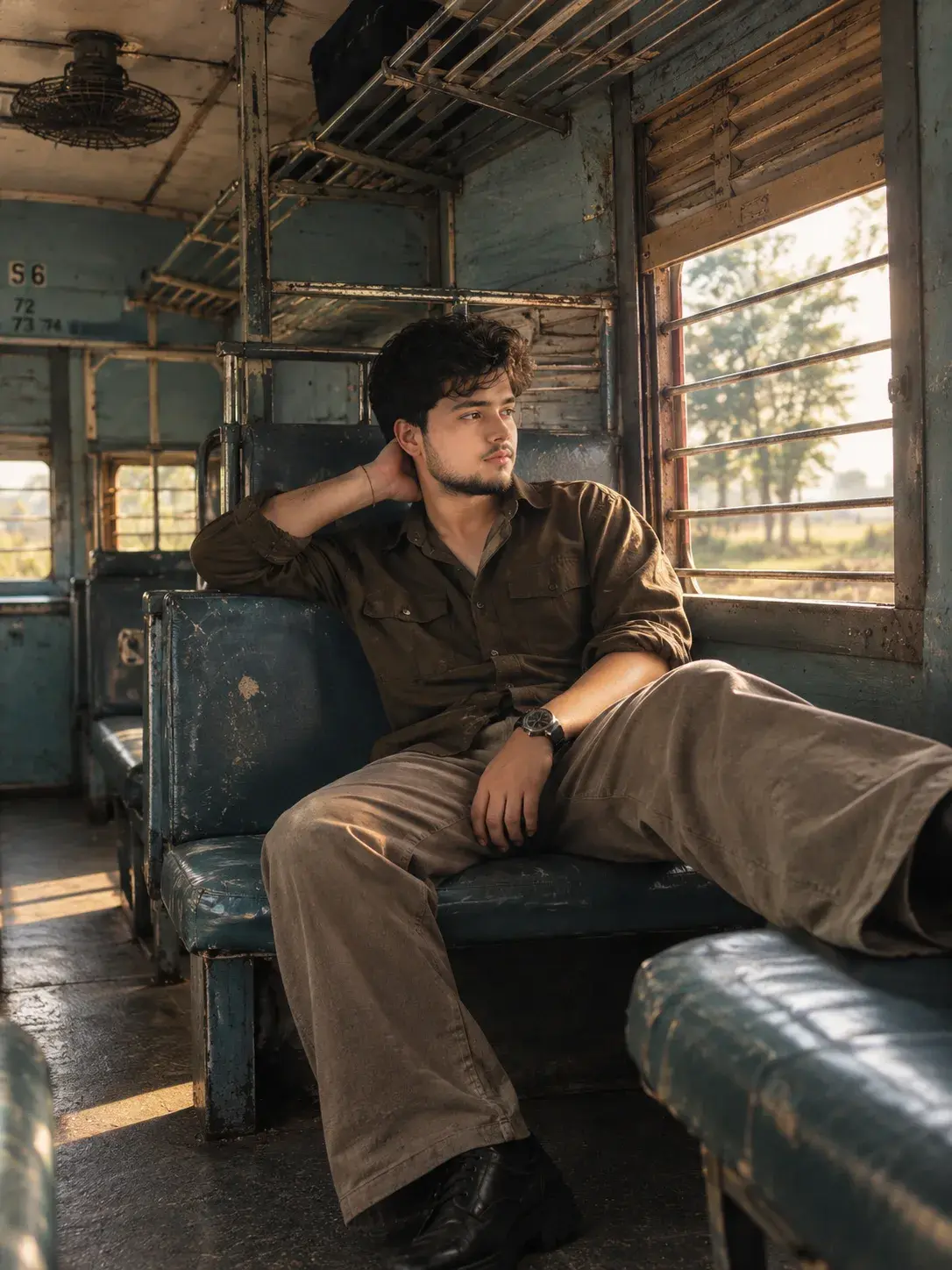Prompt: Vintage Indian Railway – Cinematic Travel Portrait | 8K Ultra Realistic