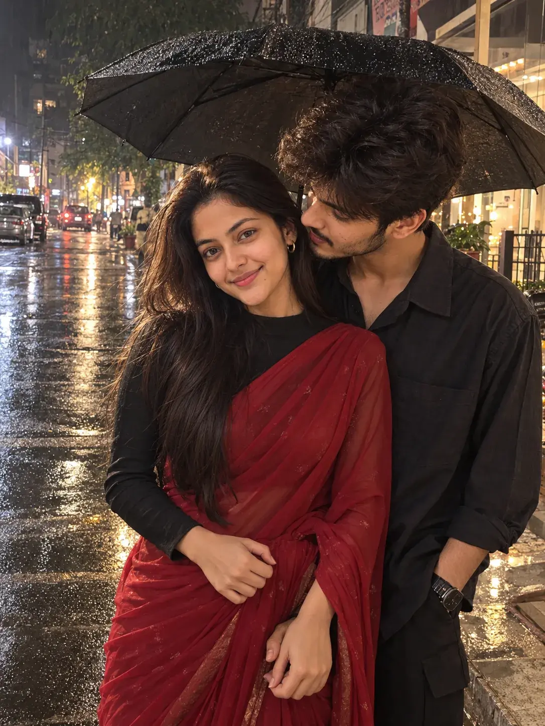Rainy Night — Monsoon Couple