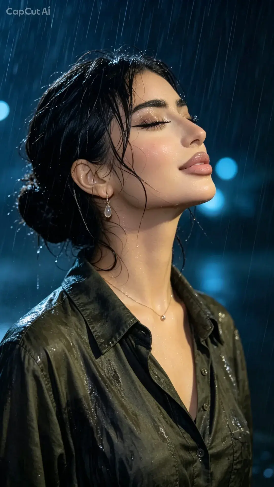 Rainy-Night Portrait
