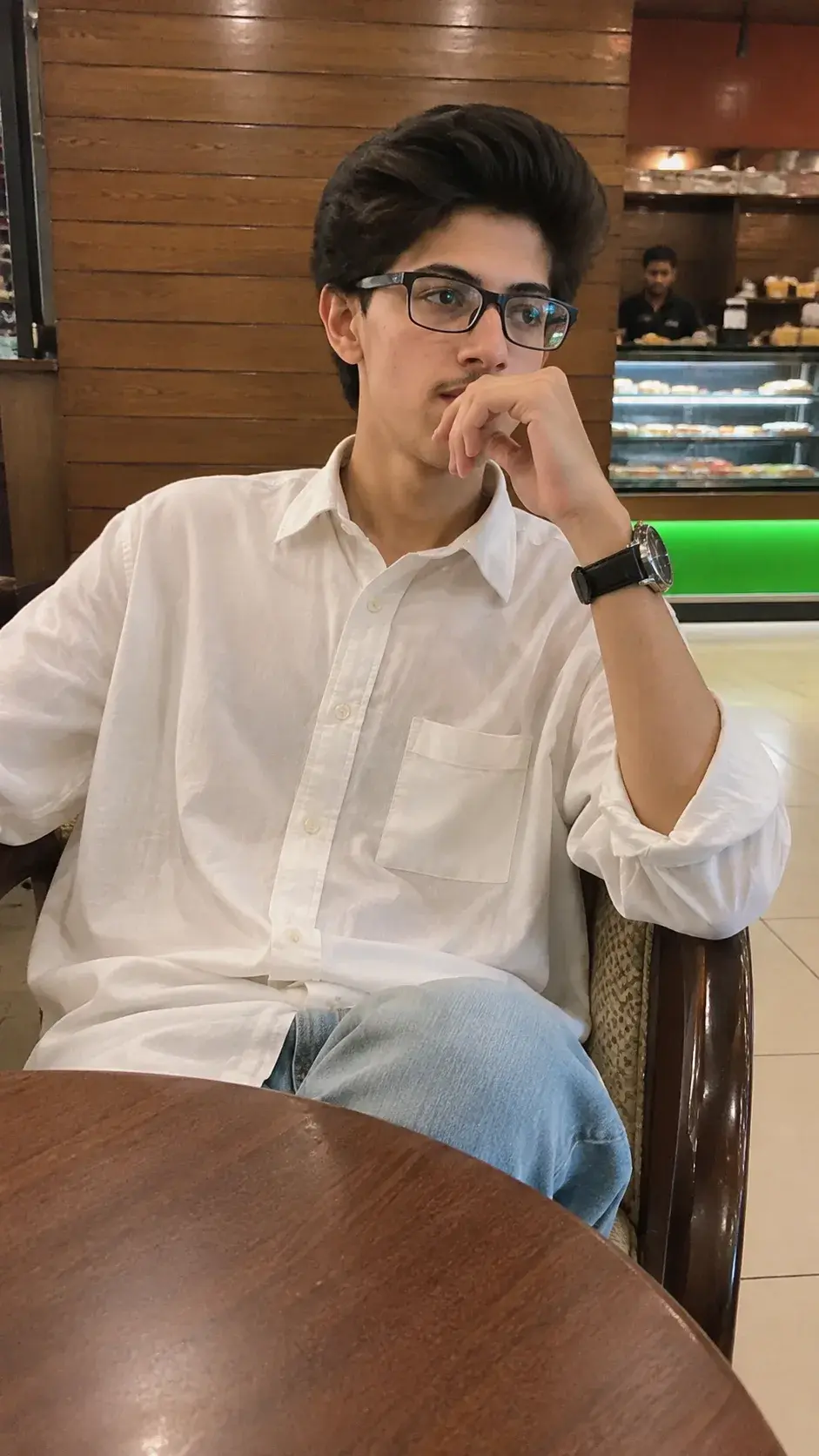 Realistic Indoor Café Photoshoot